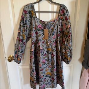 Floral Women's Dress in Gray by [Bethany Yellowtail]
